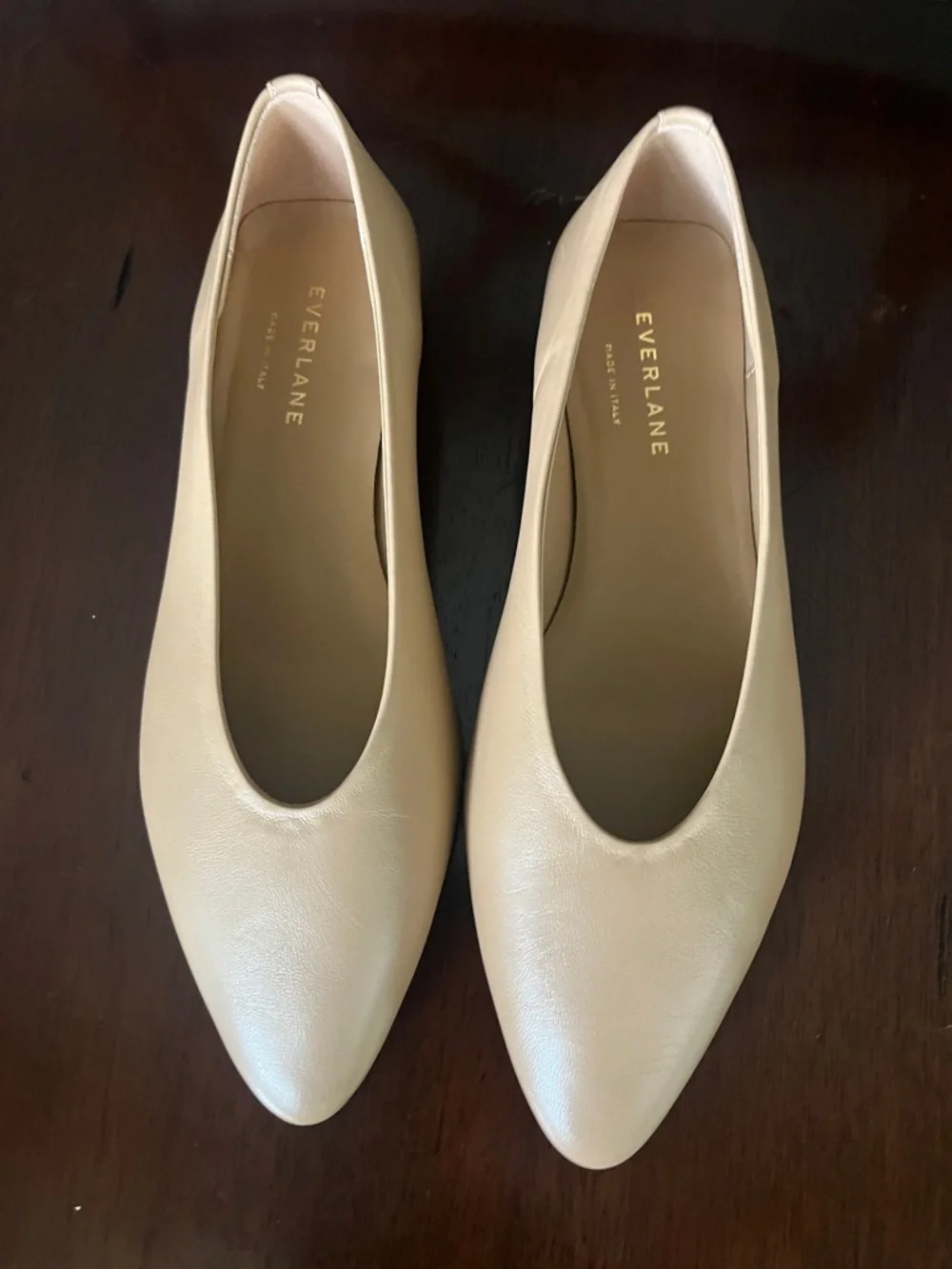 Everlane beige Nude Pointed Ballet Flats